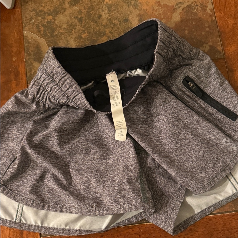 lululemon athletica Heather Gray Athletic Skort